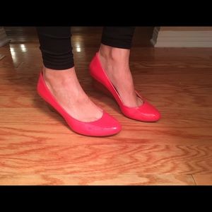 Coral pink Wedges